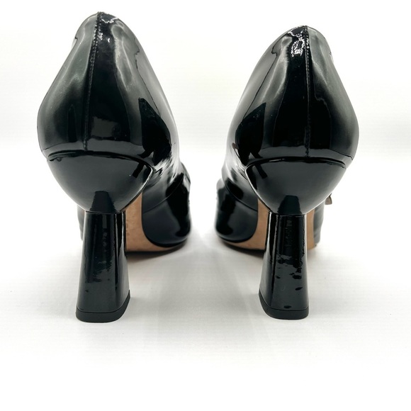 MIU MIU BLACK PATENT LEATHER PUMP MARY JANE HEELS LEATHER HEELS MADE IN ITALY 40 - Picture 6 of 14